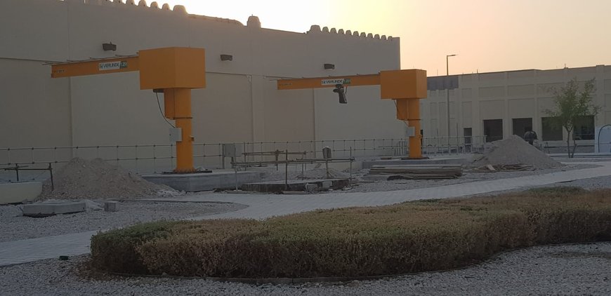 ATS CRANES equipa la estación de bombeo del proyecto de las ISF de Catar con grúas pluma VERLINDE